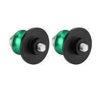 Tbest 2pcs 8mm Motorcycle CNC Rear Stand Swing Arm Spool Sliders Bobbins with Hard Anodized Finish for Motorcycle Swing Arm Stand Stability (Green)
