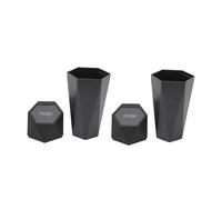 Tbest 2Pcs Car Trash Can with Lid Decorative Automotive Portable Automatic Trash Garbage Bin Ar Garbage Bin Our Cans Car with Designed Not Elegant But APPEARANCE Also (Black)