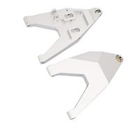 Tbest 2Pcs Cnc Aluminum Front Lower Suspension Arm Pull Rod For Udr Rc Truck Model Silver Upgrade Parts For Enhanced Durability & Performance (Silver)