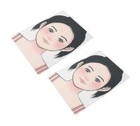 Tbest 2pcs Makeup Makeup Painting Flexible Easy Clean Flexible Practice Reusable Kids Models
