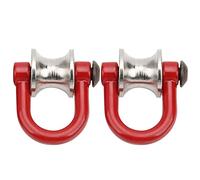 Tbest 2Pcs Rc Model Lifting Pulley Steel Wire Rope Kit For Hsp Crawler Car Duty Metal Construction Easy Installation Rc Car Accessories (Style B)
