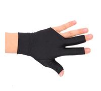 Tbest 2pcs Snooker Glove, Comfortable Breathable Left Hand Open Three Finger Snooker Billiard Cue Pool Gloves