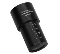 Tbest 2X Multiplier Eyepiece Lens Universal Aluminum Alloy Biological Microscope Objective High Definition Optical Glass for Microscopy Studies