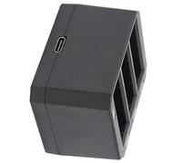 Tbest 3 Channel Battery Charger for OSMO Action Camera Fast Charging Durable Plastic Black Channels Sports Set