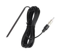 Tbest 309 Car Radio Aerial, Universal Black FM AM Antenna with 5m Cable, for Most Vehicles Front or Rear Windscreen Installation