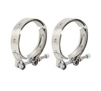 Tbest 3903652 Outlet V Band Clamp 2PCS for 5.9L 6BT 12V/24V Engines 1989 2002, Compatible with WH1C HX35W Turbochargers