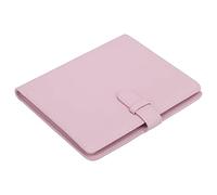 Tbest 3in 128 Pockets PU Universal Digital Photo Album Business Card Holder Open Like a Book for Easy Viewing Suitable Mini Photos Durable Leather Non Woven Fabric Material (Pink)