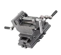 Tbest 3in Bench Vise Flat Table Tool for Drilling Milling Machine | Powder Metallurgy Jaws | Reinforced Base & Tube Clamp Design | Steel Construction
