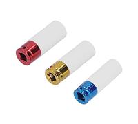 Tbest 3pcs Lug Nut Socket Set 1/2in Drive Impact Thin Wall Deep 17mm 19mm 21mm C45 Steel Wheel Protector Non-Scratch Rustproof for Car Truck