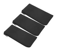 Tbest 3pcs Pencil Cases, Large Capacity Neoprene Mountaineering Storage Stationery Pen Bag Pouch Holder Box Organizer (Black)