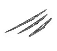 Tbest 3Pcs Set Front Rear Wiper Blades, Premium Flat Pneumatic Windshield Wipers for Citroen C3 Mk1 (2002-2008), Durable Rubber, Easy Installation, All Weather Use