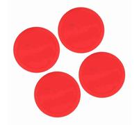 Tbest 4 Pcs Plastic Hockey Pucks Replacement for Table Game Equipment - Lightweight 3 Sizes for Kids & Adults (Medium(75mm))