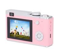 Tbest 48MP Digital Camera 1080P Video Front Rear Dual Lens 16X Zoom Point Shoot with 2.4inch HD Display for Travel Party Wedding Graduation (Roseate)