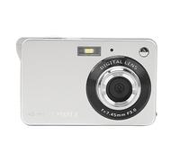 Tbest 48MP Digital Camera,4K Digital Camera for Teens 48MP HD 2.7 Inch TFT Screen 8X Zoom Autofocus Anti Shake Pocket Compact Camera for Travel Photography Vlogging Silver