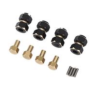 Tbest 4PCS 10mm Brass RC Hex Hub Extension for TRX4M 1/18 RC Crawler - Duty CNC Machined Wheel Adapters for Enhanced Stability & Performance