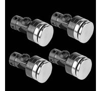 Tbest 4PCS Aluminum Magnetic Body Post Mount for SCX10 4WD 1:10 RC Car - Mounting System, Metal Casting, Easy Installation (Black)