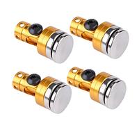 Tbest 4PCS Aluminum Magnetic Body Post Mount for SCX10 4WD 1:10 RC Car - Mounting System, Metal Casting, Easy Installation (Yellow)