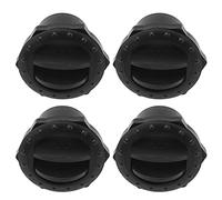 Tbest 4PCS Dashboard Air Vent Deflector ABS Plastic Knob Style Rotating Black 60mm Hole for RVs Buses Yachts