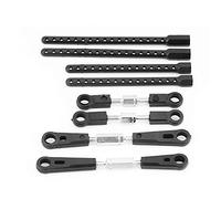 Tbest 4Pcs RC Car Steering Rod, RC Linkage Rod Vehicle Shell Column Set RC Model Accessory