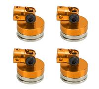 Tbest 4Pcs RC Magnetic Body Post Mount for 1/8 1/10 Remote Control Car Aluminum Alloy Shell Column Lightweight RC Accessories (Orange)