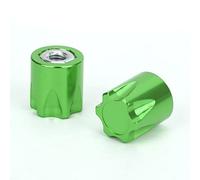 Tbest 4pcs RC Wheel Center M4 Nut Aluminum Alloy Upgrade Accessories for Axial SCX10 90046 D90 RC Cars - Anodized Lightweight (Green)