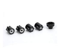 Tbest 4pcs RC Wheel Rim Center Cap Cap M4 Nut for RC Car Wheel Cap for Traxxas TRX4 Axial SCX10 90046 D90 RC Car(Black)