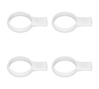 Tbest 4PCS Tennis Racket Grip Trainer Aid Set, Soft Silicone Hand Exercise Tool for Tennis Sports, Non-Slip & Lightweight Design, Blue (White)
