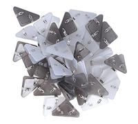 Tbest 50 Pcs Transparent Plastic Clips Triangular Non-Slip Book Clips for Office School Documents Exam Papers Organizing