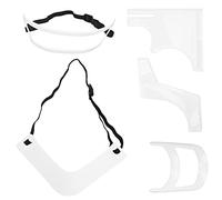 Tbest 5Pcs Beard Styling Template Set for Men Plastic Beard Shaper Tool Kit with Goatee & Hairline Trimmer Professional Grooming Kit for Or Clipper
