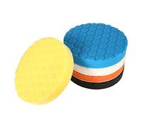 Tbest 5PCS Professional Car Polishing Pad Buffing Sponge Kit For Auto Detailing Waxing Scratch Removal 3 4 5 6 7 Inch Orange Blue Black White Yellow High Density Foam Pads (7 Inch 1500mAh Li Ion
