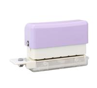 Tbest 6 Hole Punch for Loose Leaf 2 Sheet Capacity Portable Hole Puncher for A5/B5/A4 Binders, Journals, School & Office Supplies, Violet