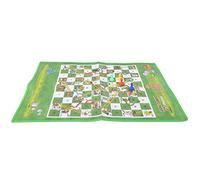 Tbest 60x45cm Folding Snake Ladder Chess Mat, Washable Non Woven Fabric Carpet Board Game for 2-4 Players Kids Family Interactive Gift (Height 3cm Diameter 2cm)