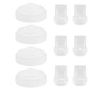 Tbest 6pcs Duckbill Valves, with 4pcs Silicone Diaphragm Wearable Breastpump Replacement for M5 Breastfeeding Pump