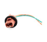 Tbest 7443 Light Bulb Socket Brake Lamp Plug Nylon Material Copper Wire Dual Filament and Play for Cars with Holder