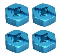 Tbest 7mm to 12mm Wheel Hex Hub Adapter for RC Car Upgrade Parts - CNC Machined Aluminum Alloy Hex Mount Adapter - High Fit for 1/10 Scale Model Cars