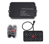 Tbest 8 Gang Switch Panel IP68 12V to 24V DC RGB