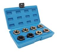Tbest 8pcs Axle Spindle Rethreading Tool Set Carbon Steel Portable for Vehicle Maintenance Ad Restoring Die Set Axle Tools Spindle Thread Repair or Domestic Threads Vehicles These The