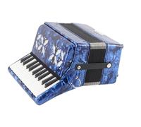 Tbest Accordions,Accordions Bright Color 22-Key 8-Bass Piano Keyboard Instrument for Stage Performance