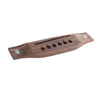 Tbest Acoustic Guitar Bridge Rosewood Pre Drilled Precisely Replacement for Folk Guitar Wood Grain Enhanced Sound