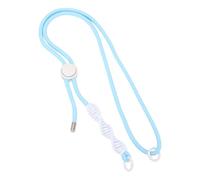 Tbest Action Camera Anti Loss Rope Adjustable Nylon Shoulder Strap with 1/4 Inch Screw for 3 ONE X3 X4 Secure Durable Lightweight Compact (Light Blue Rope White Knot)