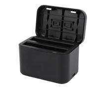 Tbest Action Camera Dual Battery Charger Fast Charging Hub USB Type C Cable Compatible with X4 Batteries Black ABS Compact Storage Box