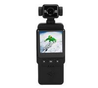 Tbest Action Camera Sports Camera Handheld Camcorder 1080P HD Clear Recording 360° Rotatable Lens Motion Anti Shake Dual Fill Lights 500mAh Battery for Outdoor Sports Cycling (No Card)