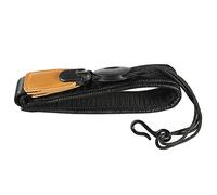 Tbest Adjustable Soft Leather Saxophone Strap, Made of Synthetic Leather with Soft EVA Padded, Metal Hook, Comfortable, Breathable, Safe and Easy to Use, for Soprano Chest, Black +