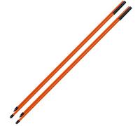 Tbest Alignment Sticks Practice Aid 2 Section Foldable Fiberglass Direction Indicator Rod Trainer with Portable Storage (Orange)