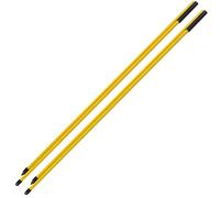 Tbest Alignment Sticks Practice Aid 2 Section Foldable Fiberglass Direction Indicator Rod Trainer with Portable Storage (Yellow)