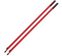 Tbest Alignment Sticks Practice Aid 2 Section Foldable Fiberglass Direction Indicator Rod Trainer with Portable Storage (Red)