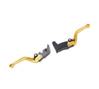 Tbest Aluminium Alloy Brake Clutch Levers Set Precision Fit for Indian FTR1200 S Carbon 2019-2025 Long Lasting Comfortable Grip (Gold)