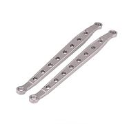 Tbest Aluminum Alloy Durable Lower Chassis Linking for Axial WRAITH AX90056 RC Car, Red/black/silver/Gray, 2 Pack Simple and Remove, RC Accessories (#3)