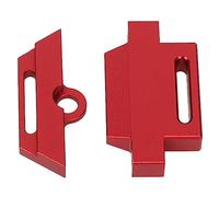 Tbest Aluminum Alloy RC Car Battery Plate Holder Mount with Strap for 1/10 Slash 2WD 5822 5822A Chassis Lightweight Red (Red)