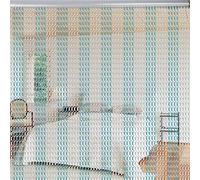 Tbest Aluminum Chain Curtain 90x214.5cm Fly Control Door Screen Duty Rust Proof Commercial Kitchen Shop Divider Ventilation